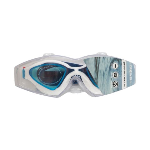 Okulary pływackie Crowell GS20 Flo biało-niebieskie Crowell