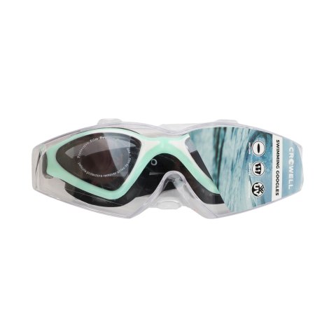 Okulary pływackie Crowell GS20 Flo zielono-czarne Crowell
