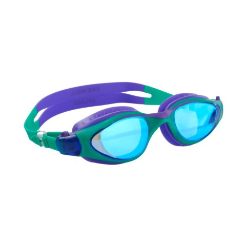 Okulary pływackie dla dzieci Crowell GS23 Splash Mirror zielono-fioletowe Crowell