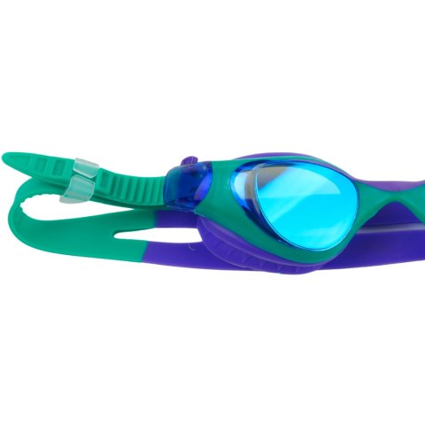 Okulary pływackie dla dzieci Crowell GS23 Splash Mirror zielono-fioletowe Crowell