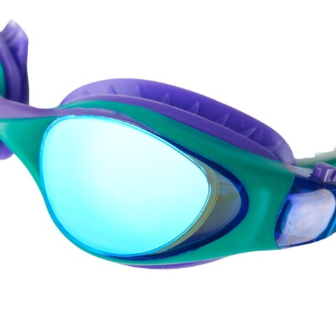 Okulary pływackie dla dzieci Crowell GS23 Splash Mirror zielono-fioletowe Crowell