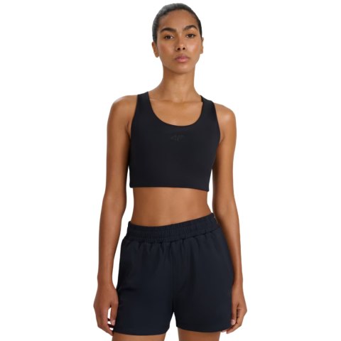 Stanik sportowy 4F F213 głęboka czerń 4FWMM00USBAF213 20S XL 4F
