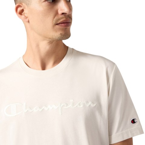 Koszulka męska Champion SS Tee kremowa 220273 WW056 XL Champion