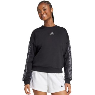 Bluza damska adidas Animal Print 3-Stripes French Terry Sweatshirt czarna JM1835 2XL Adidas