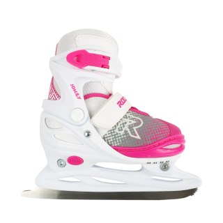 Łyżwy Roces Jokey Ice X biało-różowe 450746 001 30-33 Roces