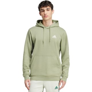 Bluza męska adidas Essentials Fleece Hoodie zielona JJ4662 Adidas