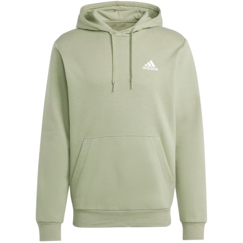 Bluza męska adidas Essentials Fleece Hoodie zielona JJ4662 Adidas Bluza męska adidas Essentials Fleece Hoodie zielona JJ4662 Adidas