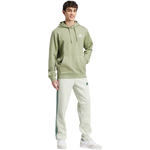 Bluza męska adidas Essentials Fleece Hoodie zielona JJ4662 Adidas Bluza męska adidas Essentials Fleece Hoodie zielona JJ4662 Adidas