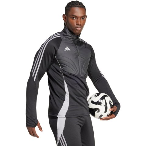 Bluza męska adidas Tiro 24 Winterized szaro-czarna IM9966 Adidas teamwear Bluza męska adidas Tiro 24 Winterized szaro-czarna IM9966 Adidas teamwear