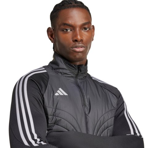 Bluza męska adidas Tiro 24 Winterized szaro-czarna IM9966 Adidas teamwear Bluza męska adidas Tiro 24 Winterized szaro-czarna IM9966 Adidas teamwear