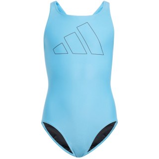 Kostium kąpielowy dla dziewczynki adidas Performance Big Bars jasnoniebieski IR9625 Adidas