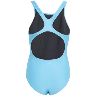 Kostium kąpielowy dla dziewczynki adidas Performance Big Bars jasnoniebieski IR9625 Adidas