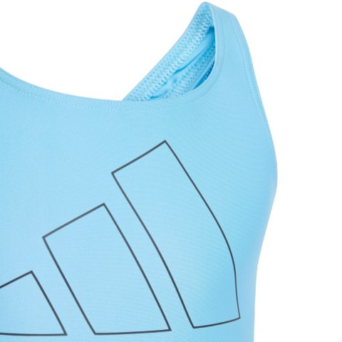 Kostium kąpielowy dla dziewczynki adidas Performance Big Bars jasnoniebieski IR9625 Adidas Kostium kąpielowy dla dziewczynki adidas Performance Big Bars jasnoniebieski IR9625 Adidas