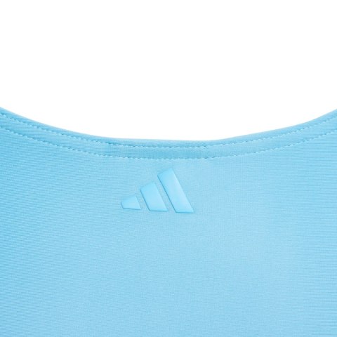 Kostium kąpielowy dla dziewczynki adidas Performance Big Bars jasnoniebieski IR9625 Adidas Kostium kąpielowy dla dziewczynki adidas Performance Big Bars jasnoniebieski IR9625 Adidas