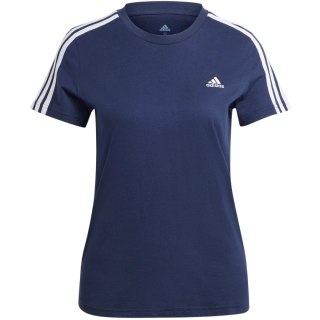 Koszulka damska adidas Essentials Slim 3-Stripes Tee granatowa IM2791 Adidas