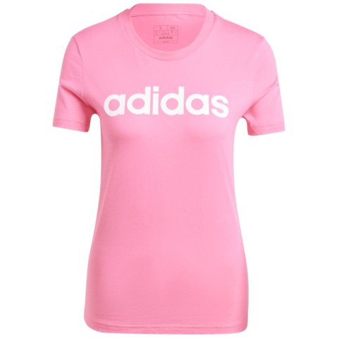 Koszulka damska adidas Loungewear Essentials Slim Logo Tee różowa IY9191 Adidas Koszulka damska adidas Loungewear Essentials Slim Logo Tee różowa IY9191 Adidas