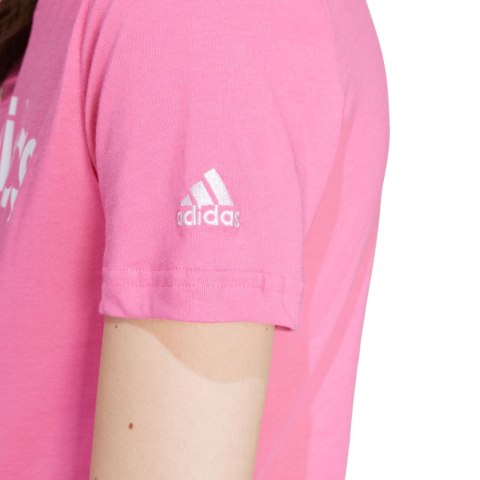 Koszulka damska adidas Loungewear Essentials Slim Logo Tee różowa IY9191 Adidas Koszulka damska adidas Loungewear Essentials Slim Logo Tee różowa IY9191 Adidas