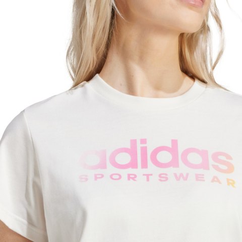 Koszulka damska adidas The Soft Side Linear biała IR5890 Adidas Koszulka damska adidas The Soft Side Linear biała IR5890 Adidas