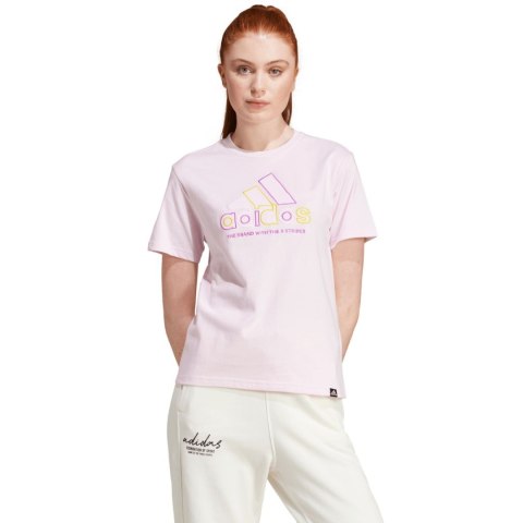 Koszulka damska adidas Xpress Logo różowa IY3413 Adidas
