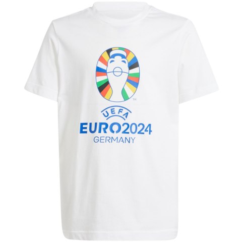 Koszulka dla dzieci adidas Euro24 biała IT9306 Adidas Koszulka dla dzieci adidas Euro24 biała IT9306 Adidas