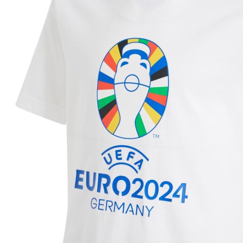 Koszulka dla dzieci adidas Euro24 biała IT9306 Adidas Koszulka dla dzieci adidas Euro24 biała IT9306 Adidas