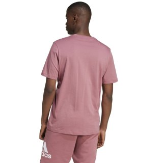 Koszulka męska adidas Essentials Single Jersey Embroidered Small Logo różowa IX0120 Adidas