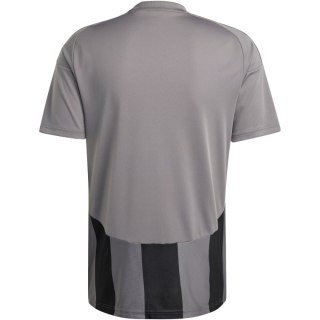 Koszulka męska adidas Striped 24 Jersey szaro-czarna IW2145 Adidas teamwear