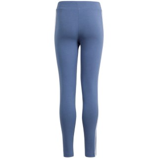 Legginsy dla dzieci adidas Essentials 3-Stripes Cotton Tights niebieskie IS2633 Adidas
