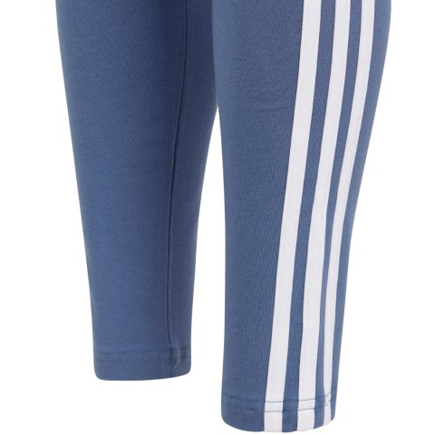 Legginsy dla dzieci adidas Essentials 3-Stripes Cotton Tights niebieskie IS2633 Adidas Legginsy dla dzieci adidas Essentials 3-Stripes Cotton Tights niebieskie IS2633 Adidas