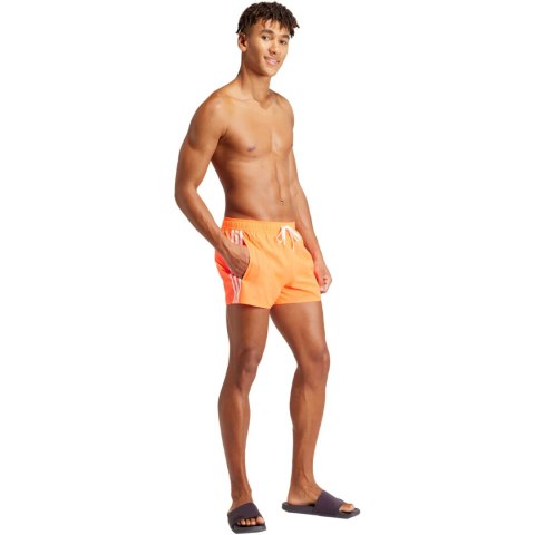 Spodenki kąpielowe męskie adidas 3-Stripes CLX Swim Shorts pomarańczowe IS2053 Adidas Spodenki kąpielowe męskie adidas 3-Stripes CLX Swim Shorts pomarańczowe IS2053 Adidas
