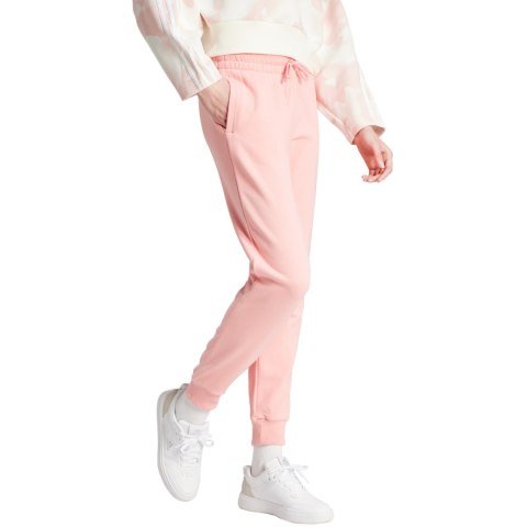 Spodnie damskie adidas Linear French Terry Cuffed jasnoróżowe IY9200 Adidas Spodnie damskie adidas Linear French Terry Cuffed jasnoróżowe IY9200 Adidas