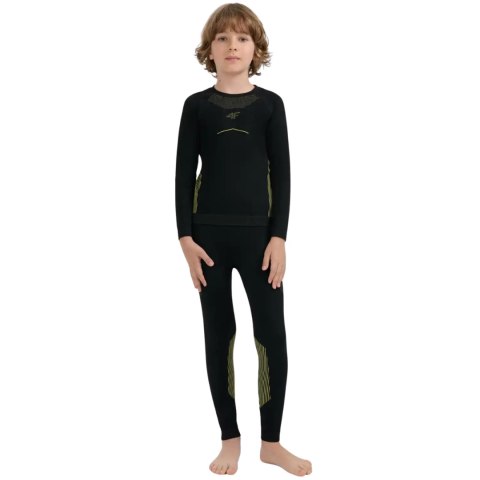 Bielizna bezszwowa dla chłopca 4F M248 głęboka czerń 4FJWAW25USEAM248 20S 128-134cm 4F