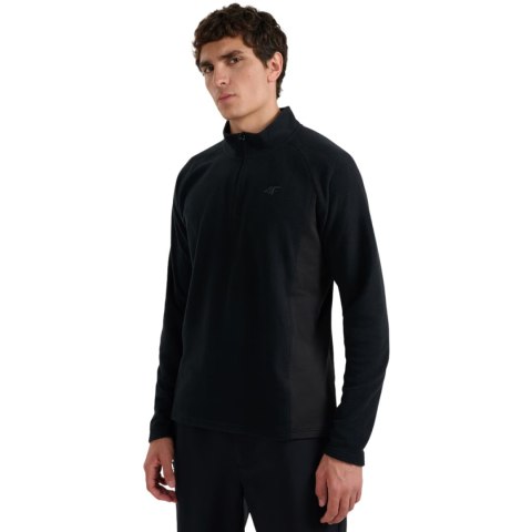 Bluza polarowa męska 4F M066 głęboka czerń 4FWAW25UFLEM066 20S XL 4F