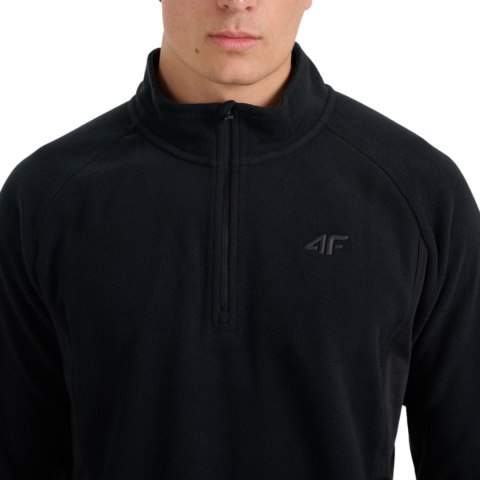 Bluza polarowa męska 4F M066 głęboka czerń 4FWAW25UFLEM066 20S XL 4F