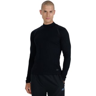 Koszulka męska longsleeve 4F M417 głęboka czerń 4FWAW25TFLOM417 20S L/XL 4F