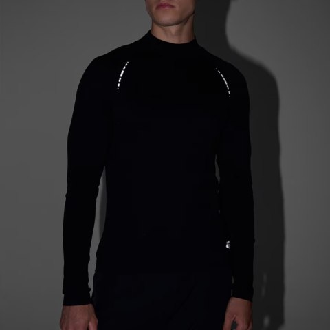 Koszulka męska longsleeve 4F M417 głęboka czerń 4FWAW25TFLOM417 20S S/M 4F