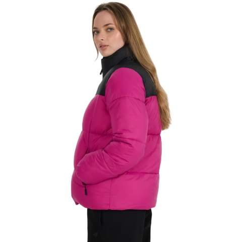 Kurtka damska pikowana 4F F581 fuksja 4FWAW25TDJAF581 55S XL 4F
