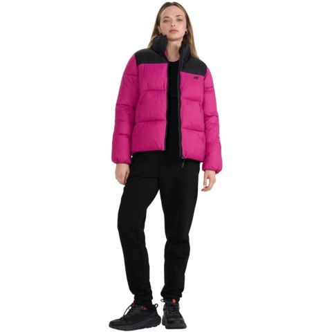 Kurtka damska pikowana 4F F581 fuksja 4FWAW25TDJAF581 55S XL 4F