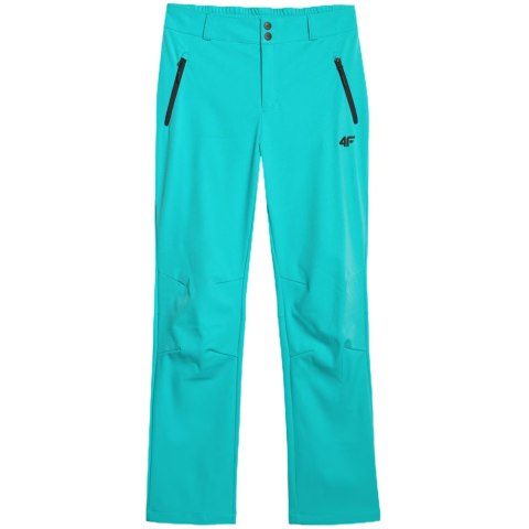 Spodnie trekkingowe damskie 4F softshell FNK F0988 błękit turkusowy 4FWAW25TFTRF0988 48S M 4F