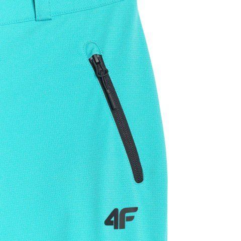 Spodnie trekkingowe damskie 4F softshell FNK F0988 błękit turkusowy 4FWAW25TFTRF0988 48S S 4F