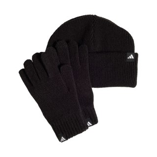 Komplet dla dzieci adidas czapka + rękawiczki czarny JP2783 Młodzieżowa Adidas