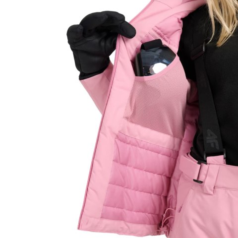 Kurtka narciarska damska 4F F0954 różowa 4FWAW25TTJAF0954 54S 2XL 4F