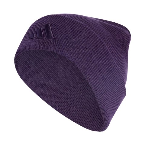 Czapka adidas New Logo Beanie Cuff fioletowa JX5748 Dorośli S/M Adidas