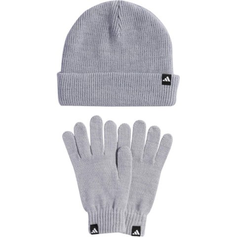 Komplet adidas czapka + rękawiczki szary KB7340 Dorośli M/L Adidas