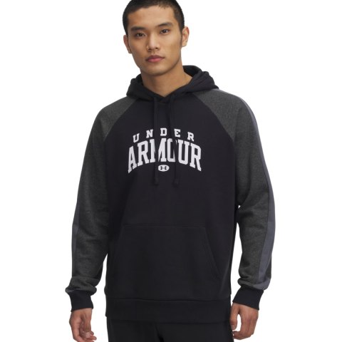 Bluza męska Under Armour Rival Fleece Colorblock Hoodie czarna 6003958 001 L Under Armour