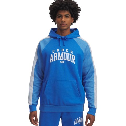 Bluza męska Under Armour Rival Fleece Colorblock Hoodie niebieska 6003958 402 L Under Armour