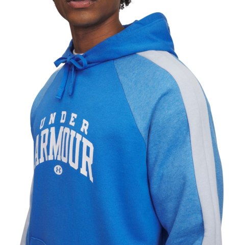 Bluza męska Under Armour Rival Fleece Colorblock Hoodie niebieska 6003958 402 L Under Armour