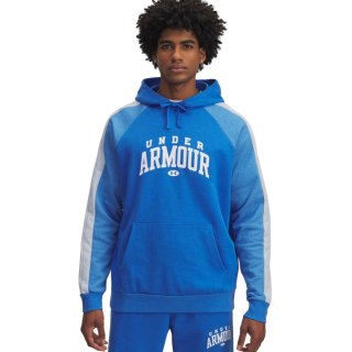 Bluza męska Under Armour Rival Fleece Colorblock Hoodie niebieska 6003958 402 M Under Armour