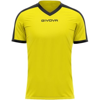 Koszulka Givova Revolution Interlock żółto-czarna MAC04 0710 2XL Givova