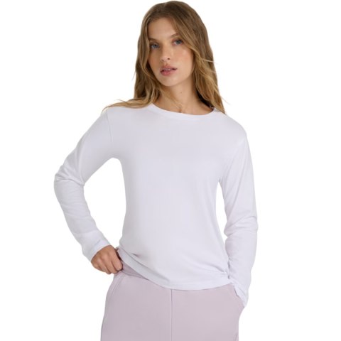 Koszulka damska 4F longsleeve F431 biała 4FWMM00TLONF431 10S XL 4F